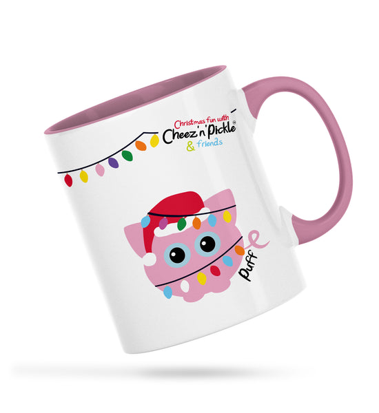 Personalised mugs from our Cheez 'n' Pickle range!