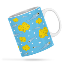 Load image into Gallery viewer, Cheese &amp; Pilchards White Ceramic Mug
