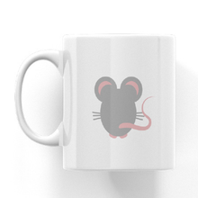 Load image into Gallery viewer, Cheez Mouse Cheeky Bum White Ceramic Mug
