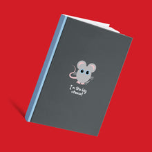 Load image into Gallery viewer, Cheez Mouse &#39;I&#39;m the Big Cheese!&#39; Grey A5 Hardback 96 Page Lined Notebook
