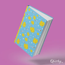Load image into Gallery viewer, Cheese &amp; Pilchards Blue A5 Hardback 96 Page Lined Notebook
