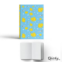 Load image into Gallery viewer, Cheese &amp; Pilchards Blue A5 Hardback 96 Page Lined Notebook
