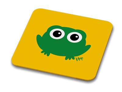 Hop Frog 100mm Glossy Drinks Coaster