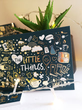 Load image into Gallery viewer, It&#39;s The Little Things A6 Gold Foiled Notebook

