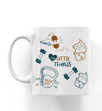 Load image into Gallery viewer, It&#39;s The Little Things Morning Lie Ins Fitness Wins 11oz Ceramic Mug
