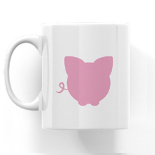 Load image into Gallery viewer, Puff the Pig Cheeky Bum White Ceramic Mug
