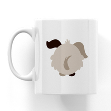 Load image into Gallery viewer, Slurp the Dog Cheeky Bum White Ceramic Mug
