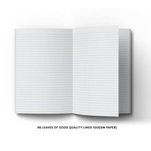 Load image into Gallery viewer, Cheese &amp; Pilchards Blue A5 Hardback 96 Page Lined Notebook
