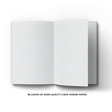 Load image into Gallery viewer, Puff the Pig &#39;This little piggie&#39; Cornflower Blue A5 Hardback 96 Page Lined Notebook
