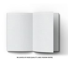 Load image into Gallery viewer, &#39;Cat Got Your Tongue?&#39; Blue Pickle Cat A5 Hardback 96 Page Lined Notebook
