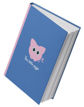 Load image into Gallery viewer, Puff the Pig &#39;This little piggie&#39; Cornflower Blue A5 Hardback 96 Page Lined Notebook

