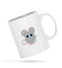 Load image into Gallery viewer, Cheez Mouse Cheeky Bum White Ceramic Mug
