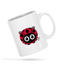 Load image into Gallery viewer, Dot Ladybird Cheeky Bum White Ceramic Mug
