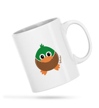 Load image into Gallery viewer, Webster the Duck Cheeky Bum White Ceramic Mug
