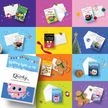 Load image into Gallery viewer, Set of 10 Cheez n Pickle &amp; friends Mini Christmas Cards
