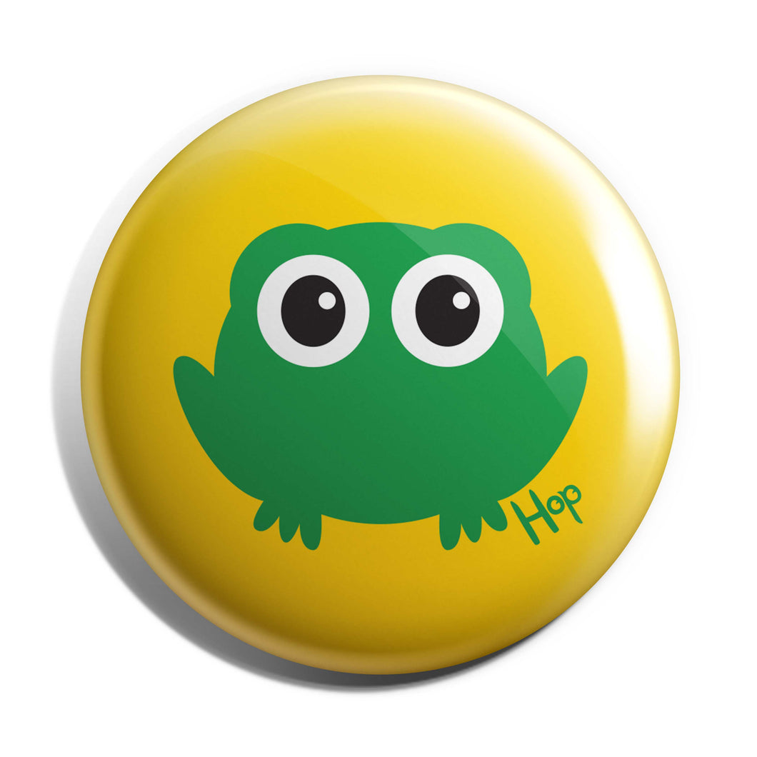 Hop Frog 38mm Button Badge