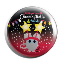 Load image into Gallery viewer, Cheez Mouse Doodle Bopper 38mm Christmas Button Badge
