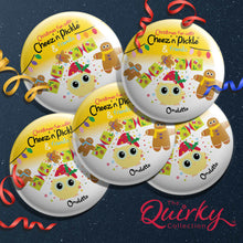 Load image into Gallery viewer, Omelette the Chick 38mm Christmas Cracker Button Badge
