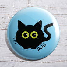 Load image into Gallery viewer, Pickle Cat 38mm Button Badge
