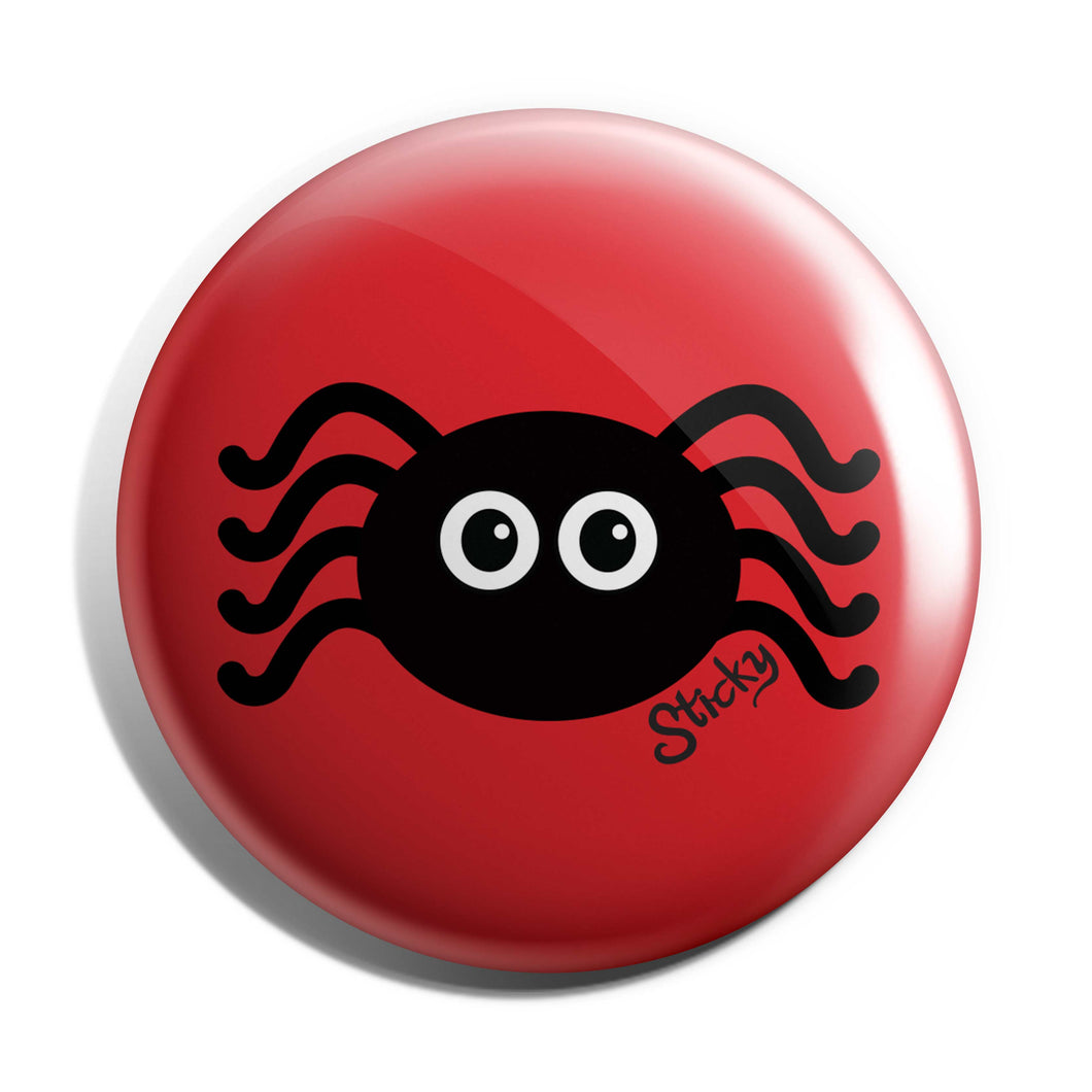 Sticky Spider 38mm Button Badge