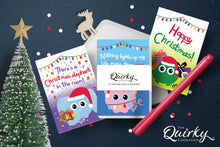 Load image into Gallery viewer, Set of 10 Cheez n Pickle &amp; friends Mini Christmas Cards
