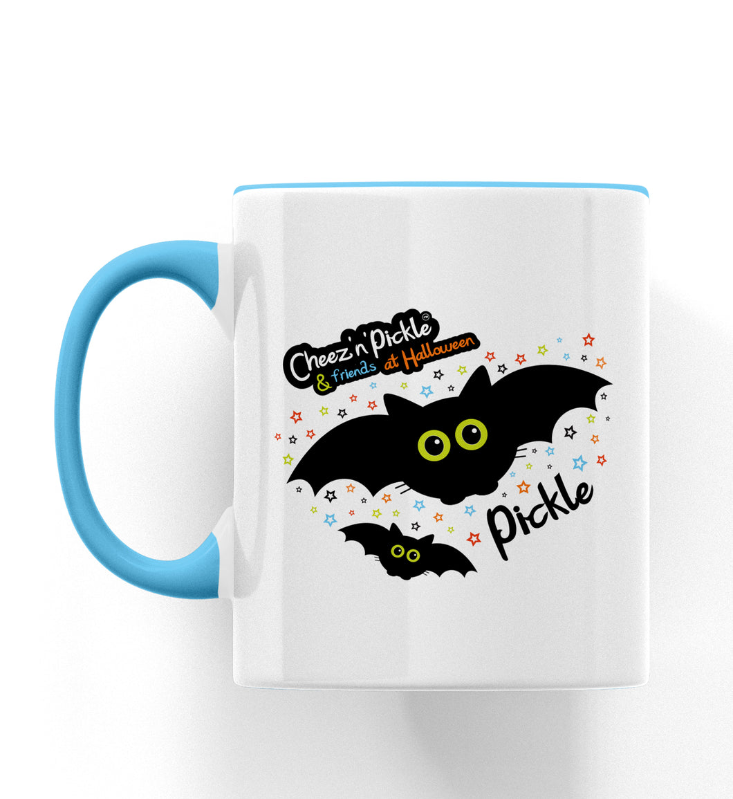 Pickle Bat Halloween Ceramic Mug