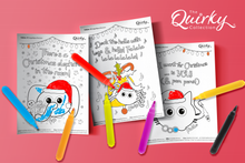 Load image into Gallery viewer, 10 Downloadable Cheez n Pickle &amp; friends Christmas Animal Colouring In Sheets
