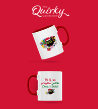 Load image into Gallery viewer, Cheez &#39;n&#39; Pickle Me &amp; You Go Together Just Like Cheez &#39;n&#39; Pickle Personalised Christmas Ceramic Mug
