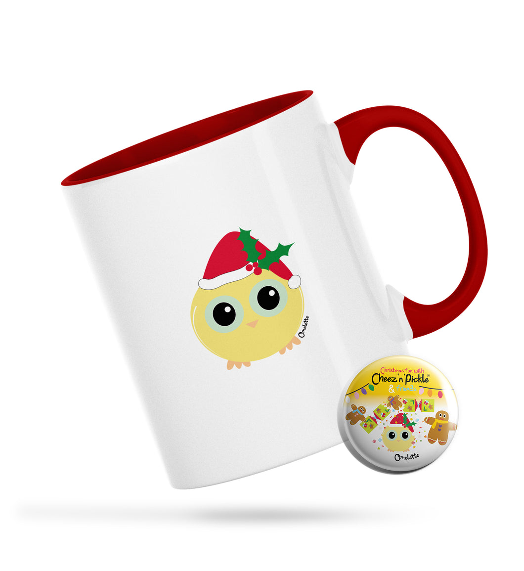 Omelette the Chick Makin' a list Chick'n it twice Personalised Ceramic Mug