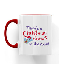 Load image into Gallery viewer, Tiny Elephant There&#39;s a Christmas Elephant in the Room Personalised Ceramic Mug
