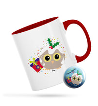 Load image into Gallery viewer, Twoo Owl Nothing Makes Me Happier Than Owls, Pudding, Presents &amp; Christmas Personalised Ceramic Mug
