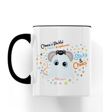 Load image into Gallery viewer, Cheez Mouse Ghost Halloween Ceramic Mug
