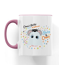 Load image into Gallery viewer, Cheez Mouse Ghost Halloween Ceramic Mug
