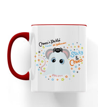 Load image into Gallery viewer, Cheez Mouse Ghost Halloween Ceramic Mug
