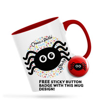 Load image into Gallery viewer, I&#39;ll Give You 8 Reasons Not To Touch MY Mug! Sticky Spider Personalised Ceramic Mug
