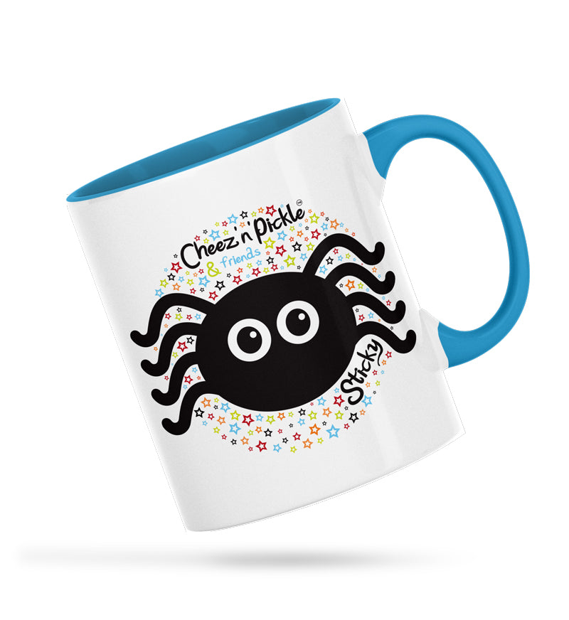 I'll Give You 8 Reasons Not To Touch MY Mug! Sticky Spider Personalised Ceramic Mug