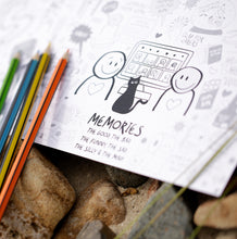 Load image into Gallery viewer, Our Lockdown Memories Set of 8 A5 Colouring In Postcards
