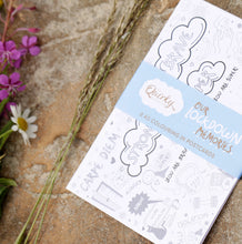 Load image into Gallery viewer, Our Lockdown Memories Set of 8 A5 Colouring In Postcards
