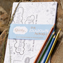 Load image into Gallery viewer, Our Lockdown Memories Set of 8 A5 Colouring In Postcards

