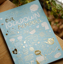 Load image into Gallery viewer, Our Lockdown Memories A5 100 page journal with gold foil effect

