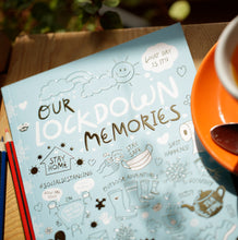 Load image into Gallery viewer, Our Lockdown Memories A5 100 page journal with gold foil effect
